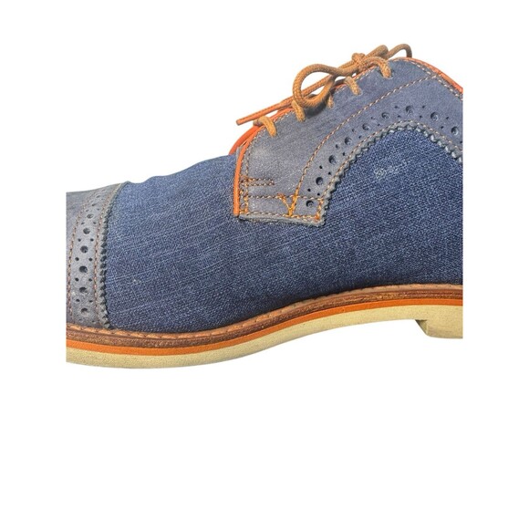 Allen Edmonds Baton Rouge Blue And Denim Cap Toe Dress Shoes 3711 US 12 B main image 11